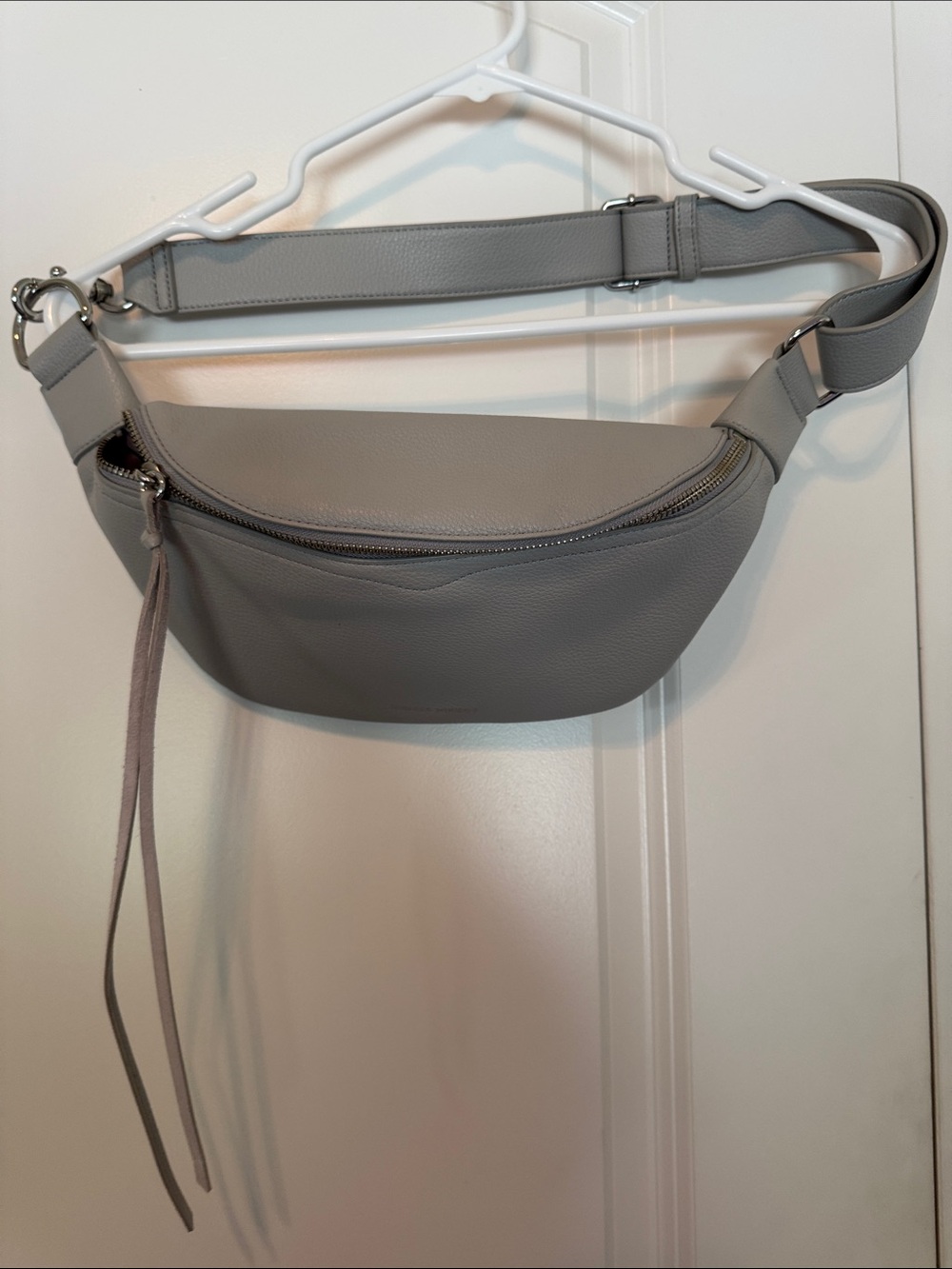 Rebecca Minkoff Gray Leather Crossbody Belt Bag